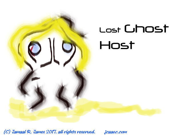 Lost Ghost Host concept art by Creative Director Jamaal R. James for James Creative arts And Entertainment Company. jcaaec